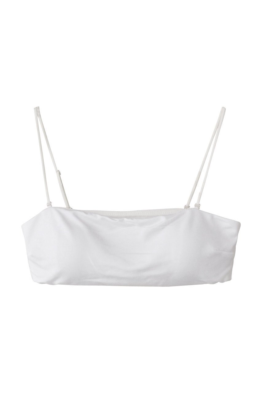 【スタニングルアー/STUNNING LURE】の【NUE】バンドゥ インテリア・キッズ・メンズ・レディースファッション・服の通販 founy(ファニー) 　ファッション　Fashion　レディースファッション　Fashion for Women　トップス・カットソー　Cut & Sew Tops　キャミソール&ノースリーブ　Camisoles & Sleeveless Tops　シャツ・ブラウス・オフィスカジュアル　Elegant Blouses & Button-Ups　ロングTシャツ・Tシャツ　Longline T-Shirts & Tees　カットソー・ベーシックTシャツ　Cut-and-Sewn Tops / Stretch Tees & Basics　キャミソール　Camisole, Spaghetti Strap Top　シアー　Sheer, See-Through　タンク　Tank Top, Sleeveless Top　なめらか　Smooth, Silky Texture　ラップ　Wrap, Wrap Design　ホワイト|ID: prp329100004884992 ipo3291000000036465641