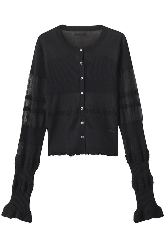 【プランク プロジェクト/PRANK PROJECT】のコントラストボーダーニットトップ / Contrast Border Knit Top インテリア・キッズ・メンズ・レディースファッション・服の通販 founy(ファウニー) https://founy.com/ ファッション Fashion レディースファッション Fashion for Women トップス・カットソー Cut & Sew Tops ニット Knit Tops & Sweaters カジュアルプルオーバー・ニットトップス Pullovers & Knit Tops / Casual Pullovers ギャザー Gathered, Ruffled シアー Sheer, See-Through 羽織 Haori, Light Jacket |ID: prp329100004884993 ipo3291000000036465651