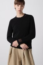 【ヒューエルミュージアム/hueLe Museum】の【hLM】シアーレイヤードTシャツ 人気、トレンドファッション・服の通販 founy(ファニー) ファッション Fashion レディースファッション Fashion for Women トップス・カットソー Cut & Sew Tops シャツ・ブラウス・オフィスカジュアル Elegant Blouses & Button-Ups ロングTシャツ・Tシャツ Longline T-Shirts & Tees カットソー・ベーシックTシャツ Cut-and-Sewn Tops / Stretch Tees & Basics インナー Innerwear シアー Sheer, See-Through ジャケット Jacket, Outerwear スリーブ Sleeve, Long Sleeve / Short Sleeve ロング Long, Long-Length thumbnail ブラック|ID: prp329100004885004 ipo3291000000036465741