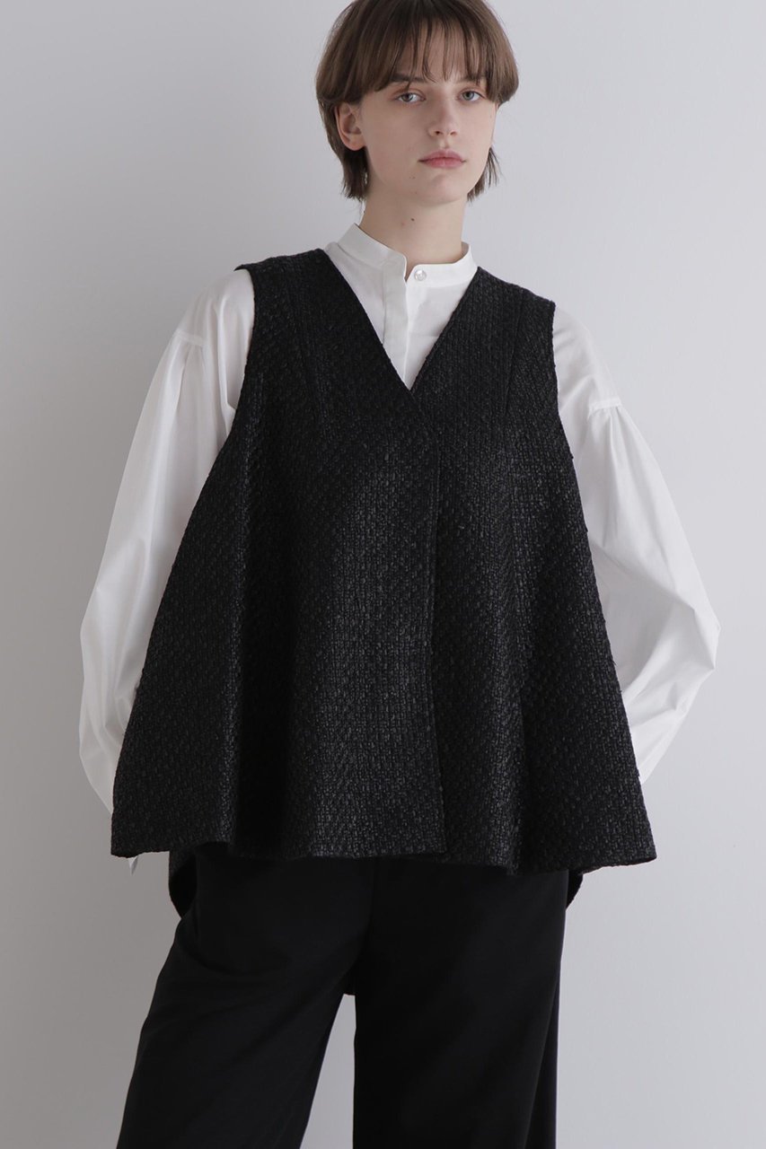 【ル フィル/LE PHIL】のLINTONツイード 人気、トレンドファッション・服の通販 founy(ファニー) 　ファッション　Fashion　レディースファッション　Fashion for Women　アウター　Coat / Outerwear Collection　レディースジャケット・軽アウター　Jackets　インナー　Innerwear　エレガント 上品　Elegant　ジャケット　Jacket, Outerwear　スタンダード　Standard, Basic　ツイード　Twill, Twill Weave　ノースリーブ　Sleeveless, No-Sleeve　フレア　Flare, Flared　ベスト　Vest, Waistcoat　ロング　Long, Long-Length　other-2|ID: prp329100004885092 ipo3291000000036466742