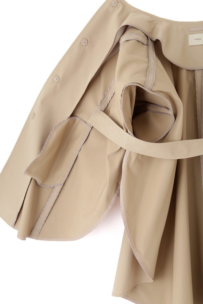 【ル フィル/LE PHIL】のフレアーサークルジャケット 人気、トレンドファッション・服の通販 founy(ファニー) 　ファッション　Fashion　レディースファッション　Fashion for Women　アウター　Coat / Outerwear Collection　レディースジャケット・軽アウター　Jackets　カーディガン　Cardigan, Knitwear　ジャケット　Jacket, Outerwear　ストレッチ　Stretch, Stretchy Fabric　ツイル　Twist, Twisted Detail　ハーフ　Half, Half-Length　フレア　Flare, Flared　ヘムライン　Hemline, Bottom Cut　エレガント 上品　Elegant　other-2|ID: prp329100004885097 ipo3291000000036466790