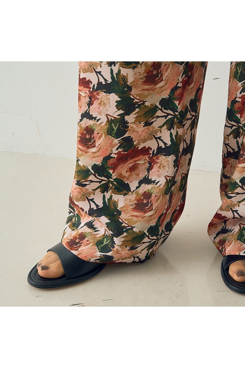 【デザイン ワークス/DESIGN WORKS】の【セットアップ対応】【BEAUVET】フラワープリントワイドパンツ 人気、トレンドファッション・服の通販 founy(ファニー) 　ファッション　Fashion　レディースファッション　Fashion for Women　セットアップ　Matching Sets　レディースパンツ・ボトムス　Pants & Trousers / Bottoms　パンツ　Pants & Trousers　おすすめ　Recommended / Our Picks　ショート　Short, Short Length　シンプル　Simple, Minimal　スーツ　Suit, Formalwear　セットアップ　Set-Up, Coordinated Outfit　ドレープ　Drape, Draping Fabric　フラワー　Flower, Floral　プリント　Print, Printed Pattern　リネン　Linen, Linen Fabric　リラックス　Relax, Relaxed Fit　ワイド　Wide, Wide Fit　エレガント 上品　Elegant　other-4|ID: prp329100004885100 ipo3291000000036466871