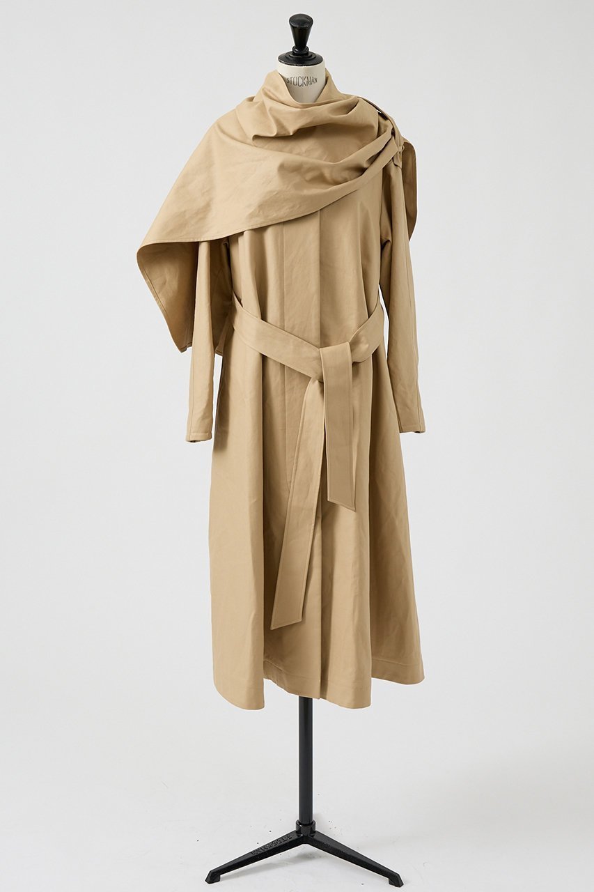 【デザイン ワークス/DESIGN WORKS】のマルチウェイトレンチコート 人気、トレンドファッション・服の通販 founy(ファニー) 　ファッション　Fashion　レディースファッション　Fashion for Women　アウター　Coat / Outerwear Collection　コート・ロングコート・ピーコート　Long Coats, Peacoats & More　トレンチコート / 春秋の定番アウター　Trench Coats　おすすめ　Recommended / Our Picks　エレガント 上品　Elegant　クラシカル　Classical, Vintage-Inspired　ストール　Stole, Wrap　ファブリック　Fabric, Textile　フレア　Flare, Flared　ロング　Long, Long-Length　ワイド　Wide, Wide Fit　other-4|ID: prp329100004885102 ipo3291000000036466887