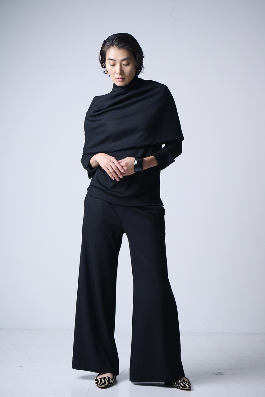 【エムフィル/M Fil】のクリアミドルスムース ショルダーベールカットソー 人気、トレンドファッション・服の通販 founy(ファニー) 　ファッション　Fashion　レディースファッション　Fashion for Women　トップス・カットソー　Cut & Sew Tops　シャツ・ブラウス・オフィスカジュアル　Elegant Blouses & Button-Ups　ロングTシャツ・Tシャツ　Longline T-Shirts & Tees　カットソー・ベーシックTシャツ　Cut-and-Sewn Tops / Stretch Tees & Basics　シンプル　Simple, Minimal　スヌード　Snood, Infinity Scarf　スリーブ　Sleeve, Long Sleeve / Short Sleeve　ロング　Long, Long-Length　other-8|ID: prp329100004885107 ipo3291000000036466930