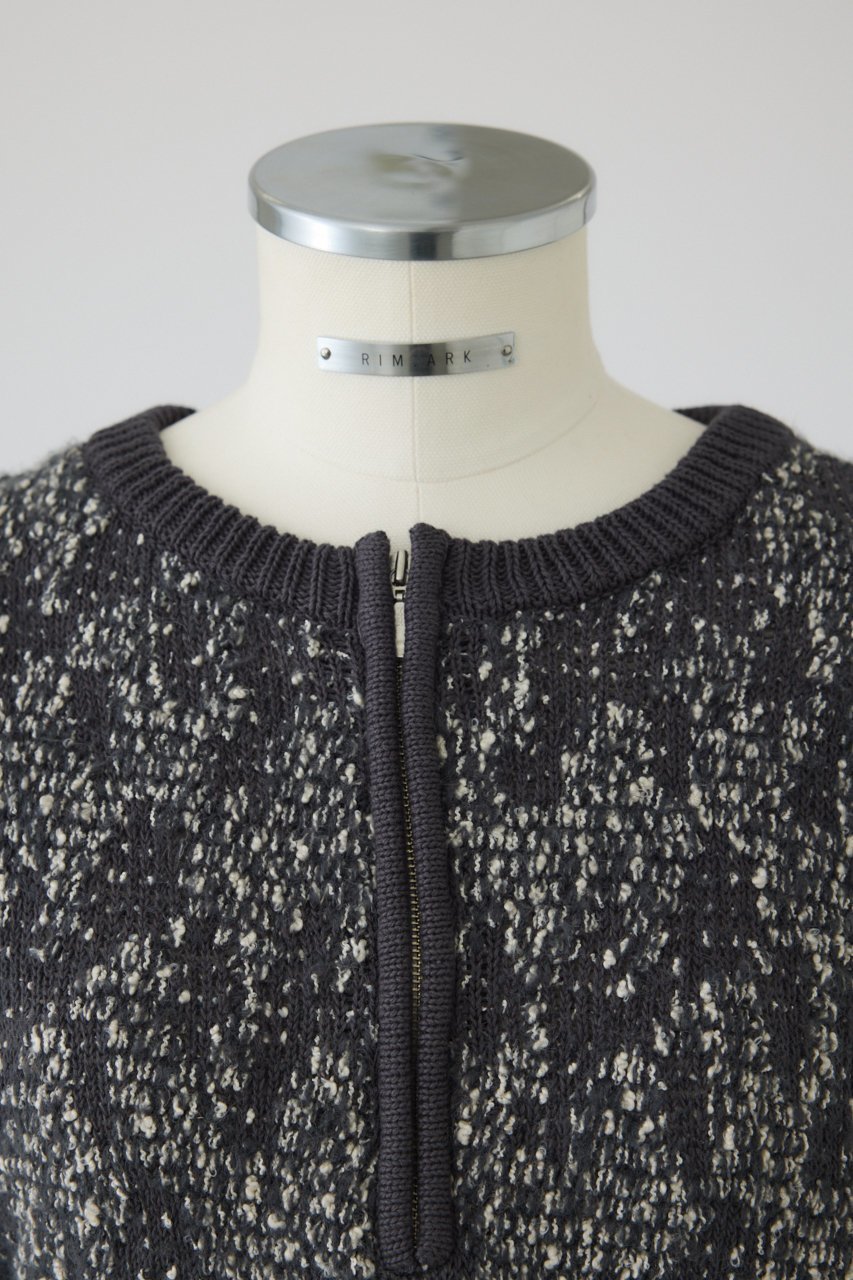 【リムアーク/RIM.ARK】のWaist switching knit tops/ニット 人気、トレンドファッション・服の通販 founy(ファニー) 　ファッション　Fashion　レディースファッション　Fashion for Women　トップス・カットソー　Cut & Sew Tops　ニット　Knit Tops & Sweaters　カジュアルプルオーバー・ニットトップス　Pullovers & Knit Tops / Casual Pullovers　ジャカード／ジャガード　Jacquard, Woven Pattern　フロント　Front, Front Design　other-5|ID: prp329100004885115 ipo3291000000036466992