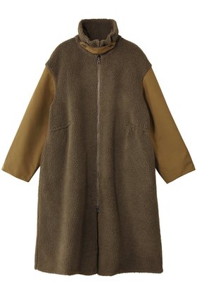 【ヴァシュモン/VACHEMENT】のリサイクルシェルタフタ×ボア ロングコート 人気、トレンドファッション・服の通販 founy(ファニー) ファッション Fashion レディースファッション Fashion for Women アウター Coat / Outerwear Collection コート・ロングコート・ピーコート Long Coats, Peacoats & More エレガント 上品 Elegant タフタ Taffeta, Structured Fabric ドッキング Docking, Mixed Material ミリタリー Military, Army Style ロング Long, Long-Length 定番 Standard, Basic Item |ID:prp329100004885128