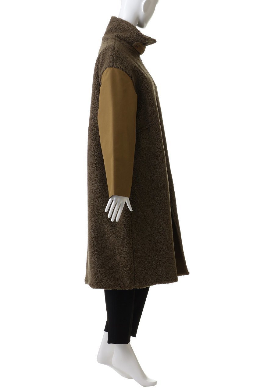 【ヴァシュモン/VACHEMENT】のリサイクルシェルタフタ×ボア ロングコート 人気、トレンドファッション・服の通販 founy(ファニー) 　ファッション　Fashion　レディースファッション　Fashion for Women　アウター　Coat / Outerwear Collection　コート・ロングコート・ピーコート　Long Coats, Peacoats & More　エレガント 上品　Elegant　タフタ　Taffeta, Structured Fabric　ドッキング　Docking, Mixed Material　ミリタリー　Military, Army Style　ロング　Long, Long-Length　定番　Standard, Basic Item　other-3|ID: prp329100004885128 ipo3291000000036467194