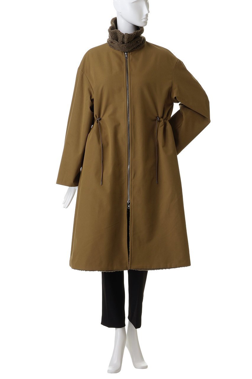 【ヴァシュモン/VACHEMENT】のリサイクルシェルタフタ×ボア ロングコート 人気、トレンドファッション・服の通販 founy(ファニー) 　ファッション　Fashion　レディースファッション　Fashion for Women　アウター　Coat / Outerwear Collection　コート・ロングコート・ピーコート　Long Coats, Peacoats & More　エレガント 上品　Elegant　タフタ　Taffeta, Structured Fabric　ドッキング　Docking, Mixed Material　ミリタリー　Military, Army Style　ロング　Long, Long-Length　定番　Standard, Basic Item　other-6|ID: prp329100004885128 ipo3291000000036467197