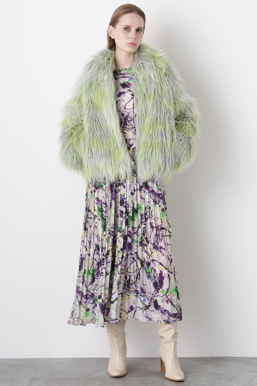 【ヒューエルミュージアム/hueLe Museum】の【STUMBLY】Gradation Dyed Fur Touch Jacket 人気、トレンドファッション・服の通販 founy(ファニー) 　ファッション　Fashion　レディースファッション　Fashion for Women　アウター　Coat / Outerwear Collection　レディースジャケット・軽アウター　Jackets　ジャカード／ジャガード　Jacquard, Woven Pattern　ジャケット　Jacket, Outerwear　フロント　Front, Front Design　ミックス　Mix, Mixed Style　エレガント 上品　Elegant　other-2|ID: prp329100004885136 ipo3291000000036467335