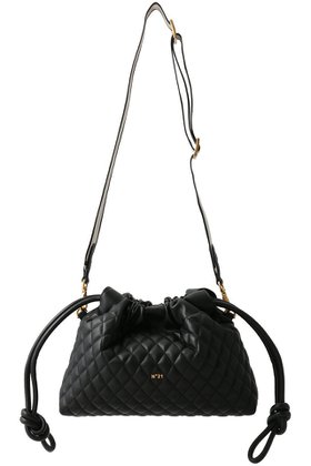 【ヌメロ ヴェントゥーノ/N°21】のキルティング ショルダーバッグ 人気、トレンドファッション・服の通販 founy(ファニー) ファッション Fashion レディースファッション Fashion for Women バッグ Bags キルティング Quilted, Quilting フォルム Silhouette, Form エレガント 上品 Elegant 巾着 Drawstring Bag, Kinchaku |ID:prp329100004885166