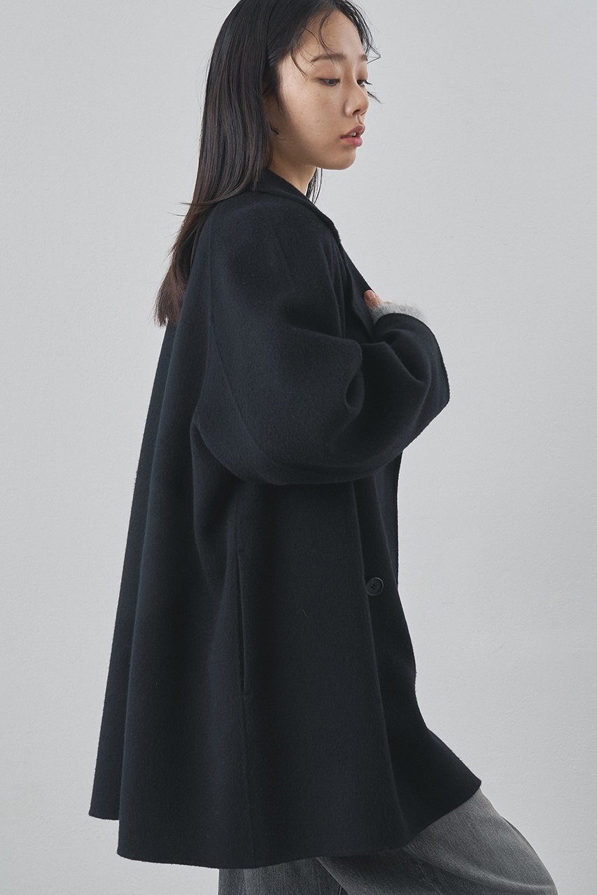 【ウィムガゼット/Whim Gazette】のリバーPコート 人気、トレンドファッション・服の通販 founy(ファニー) 　ファッション　Fashion　レディースファッション　Fashion for Women　アウター　Coat / Outerwear Collection　コート・ロングコート・ピーコート　Long Coats, Peacoats & More　Pコート　Pea Coats　インナー　Innerwear　ショート　Short, Short Length　ベーシック　Basic, Essential　ロング　Long, Long-Length　エレガント 上品　Elegant　防寒　Cold Protection, Winter-Ready　other-3|ID: prp329100004885200 ipo3291000000036468278