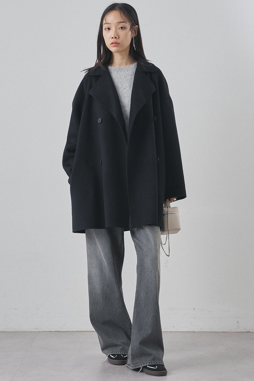 【ウィムガゼット/Whim Gazette】のリバーPコート 人気、トレンドファッション・服の通販 founy(ファニー) 　ファッション　Fashion　レディースファッション　Fashion for Women　アウター　Coat / Outerwear Collection　コート・ロングコート・ピーコート　Long Coats, Peacoats & More　Pコート　Pea Coats　インナー　Innerwear　ショート　Short, Short Length　ベーシック　Basic, Essential　ロング　Long, Long-Length　エレガント 上品　Elegant　防寒　Cold Protection, Winter-Ready　other-4|ID: prp329100004885200 ipo3291000000036468280