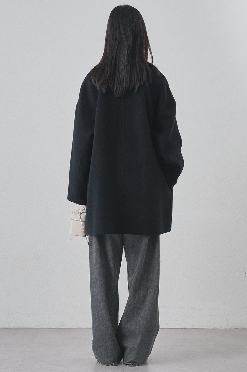 【ウィムガゼット/Whim Gazette】のリバーPコート 人気、トレンドファッション・服の通販 founy(ファニー) 　ファッション　Fashion　レディースファッション　Fashion for Women　アウター　Coat / Outerwear Collection　コート・ロングコート・ピーコート　Long Coats, Peacoats & More　Pコート　Pea Coats　インナー　Innerwear　ショート　Short, Short Length　ベーシック　Basic, Essential　ロング　Long, Long-Length　エレガント 上品　Elegant　防寒　Cold Protection, Winter-Ready　other-6|ID: prp329100004885200 ipo3291000000036468287