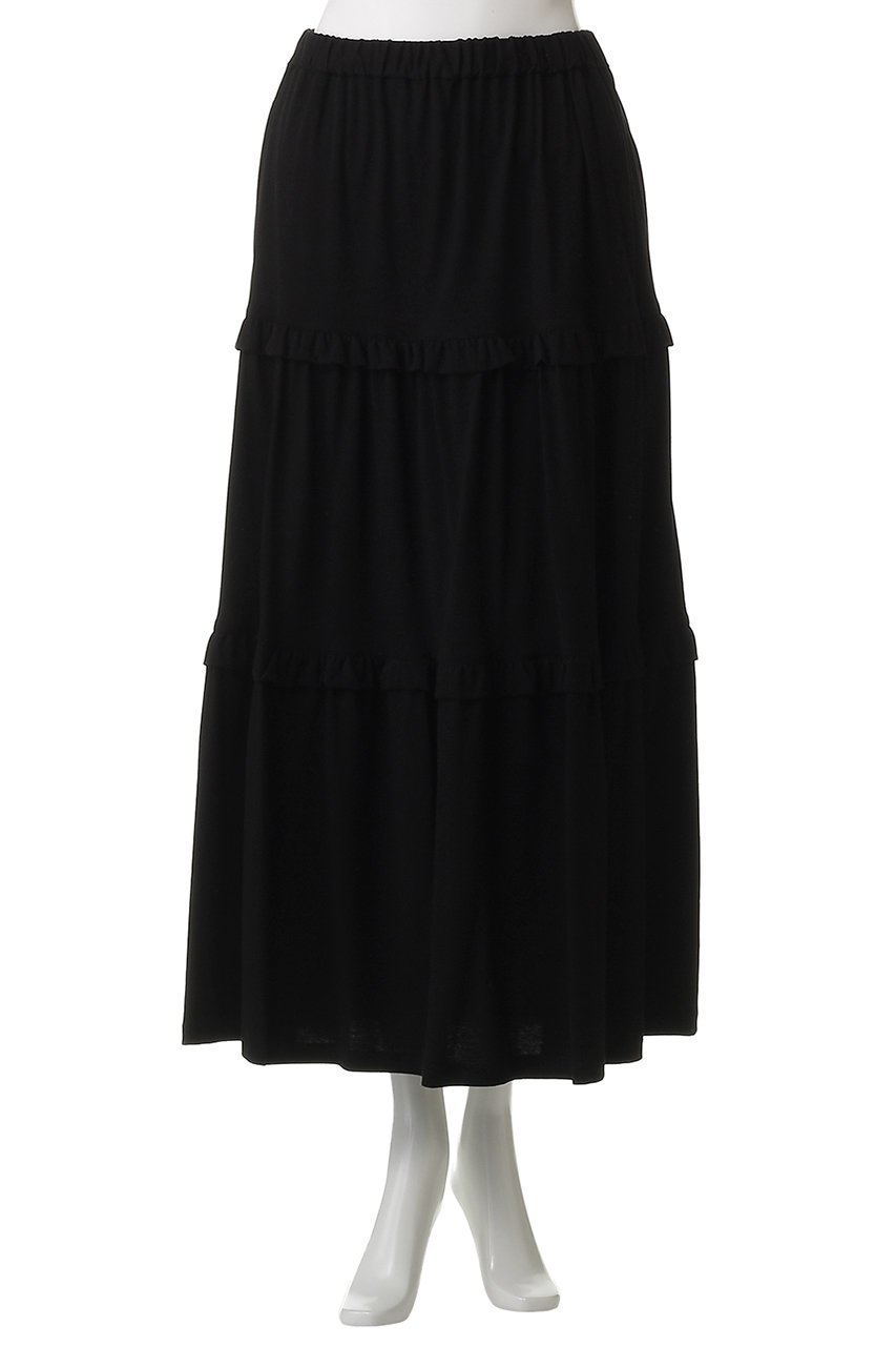 【ビリティス ディセッタン/Bilitis dix-sept ans】のフリルティアードスカート 人気、トレンドファッション・服の通販 founy(ファニー) 　ファッション　Fashion　レディースファッション　Fashion for Women　スカート　Skirts　ティアードスカート　Tiered Skirts　ロングスカート　Long Skirts / Maxi & Midi Skirts　スウェット / スエット　Sweatshirt, Sweatwear　ティアード　Tiered, Tiered Style　フリル　Frill, Ruffle　マキシ　Maxi, Full Length　ロング　Long, Long-Length　エレガント 上品　Elegant　other-2|ID: prp329100004885207 ipo3291000000036468336