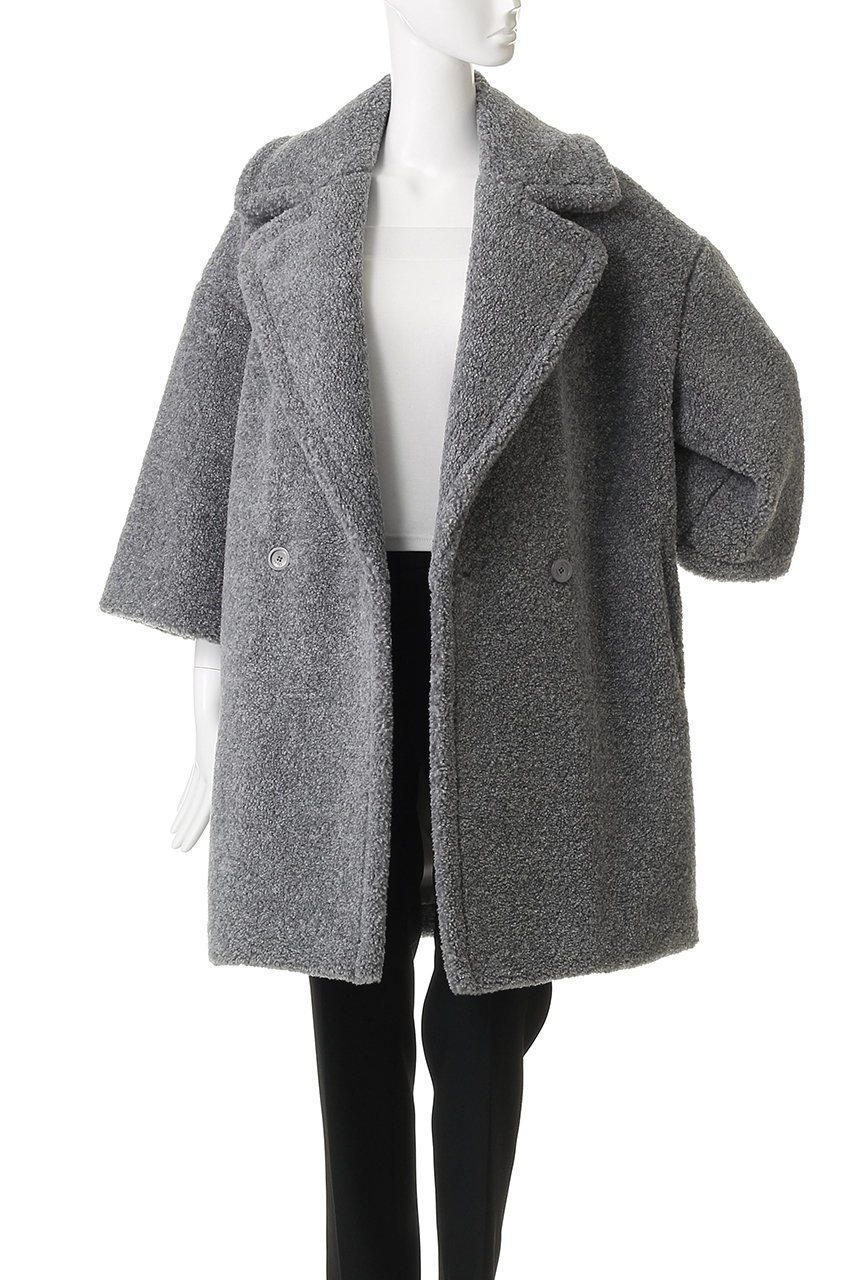 【ヘルノ/HERNO】のボアコート 人気、トレンドファッション・服の通販 founy(ファニー) 　ファッション　Fashion　レディースファッション　Fashion for Women　アウター　Coat / Outerwear Collection　コート・ロングコート・ピーコート　Long Coats, Peacoats & More　ショート　Short, Short Length　ポンチョ　Poncho, Cape Style　other-7|ID: prp329100004885227 ipo3291000000036468671