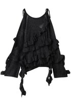 【プランク プロジェクト/PRANK PROJECT】のモヘアチュニック / Mohair Tunic 人気、トレンドファッション・服の通販 founy(ファニー) ファッション Fashion レディースファッション Fashion for Women トップス・カットソー Cut & Sew Tops ニット Knit Tops & Sweaters カジュアルプルオーバー・ニットトップス Pullovers & Knit Tops / Casual Pullovers シアー Sheer, See-Through スリーブ Sleeve, Long Sleeve / Short Sleeve ダメージ Distressed, Destroyed チュニック Tunic, Long Top フリル Frill, Ruffle ロング Long, Long-Length A/W・秋冬 Autumn/Winter thumbnail C.GRY(チャコールグレー)|ID: prp329100004885229 ipo3291000000036468697