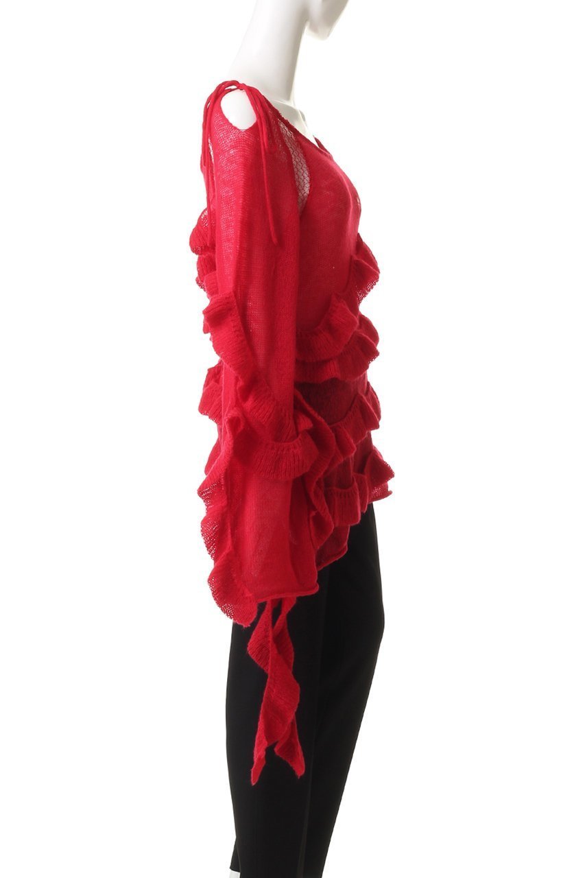【プランク プロジェクト/PRANK PROJECT】のモヘアチュニック / Mohair Tunic 大人の最旬トレンドファッション＆コーディネート founy(ファウニー) 　ファッション　Fashion　レディースファッション　Fashion for Women　トップス・カットソー　Cut & Sew Tops　ニット　Knit Tops & Sweaters　カジュアルプルオーバー・ニットトップス　Pullovers & Knit Tops / Casual Pullovers　シアー　Sheer, See-Through　スリーブ　Sleeve, Long Sleeve / Short Sleeve　ダメージ　Distressed, Destroyed　チュニック　Tunic, Long Top　フリル　Frill, Ruffle　ロング　Long, Long-Length　A/W・秋冬　Autumn/Winter　other-3|ID: prp329100004885229 ipo3291000000036508448