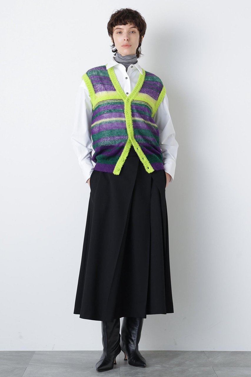 【ヒューエルミュージアム/hueLe Museum】の【STUMBLY】Sheer Mohair Gilet 人気、トレンドファッション・服の通販 founy(ファニー) 　ファッション　Fashion　レディースファッション　Fashion for Women　トップス・カットソー　Cut & Sew Tops　ニット　Knit Tops & Sweaters　ベスト&ジレ / 重ね着スタイル　Vests & Gilets　カジュアルプルオーバー・ニットトップス　Pullovers & Knit Tops / Casual Pullovers　メッシュ　Mesh, Net Fabric　ランダム　Random, Irregular　other-3|ID: prp329100004885237 ipo3291000000036468772