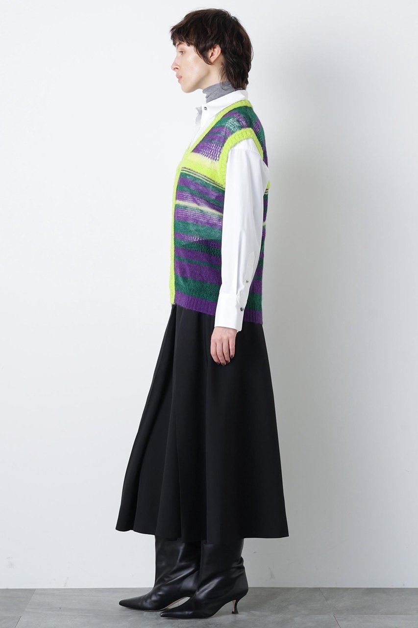 【ヒューエルミュージアム/hueLe Museum】の【STUMBLY】Sheer Mohair Gilet 人気、トレンドファッション・服の通販 founy(ファニー) 　ファッション　Fashion　レディースファッション　Fashion for Women　トップス・カットソー　Cut & Sew Tops　ニット　Knit Tops & Sweaters　ベスト&ジレ / 重ね着スタイル　Vests & Gilets　カジュアルプルオーバー・ニットトップス　Pullovers & Knit Tops / Casual Pullovers　メッシュ　Mesh, Net Fabric　ランダム　Random, Irregular　other-4|ID: prp329100004885237 ipo3291000000036468774