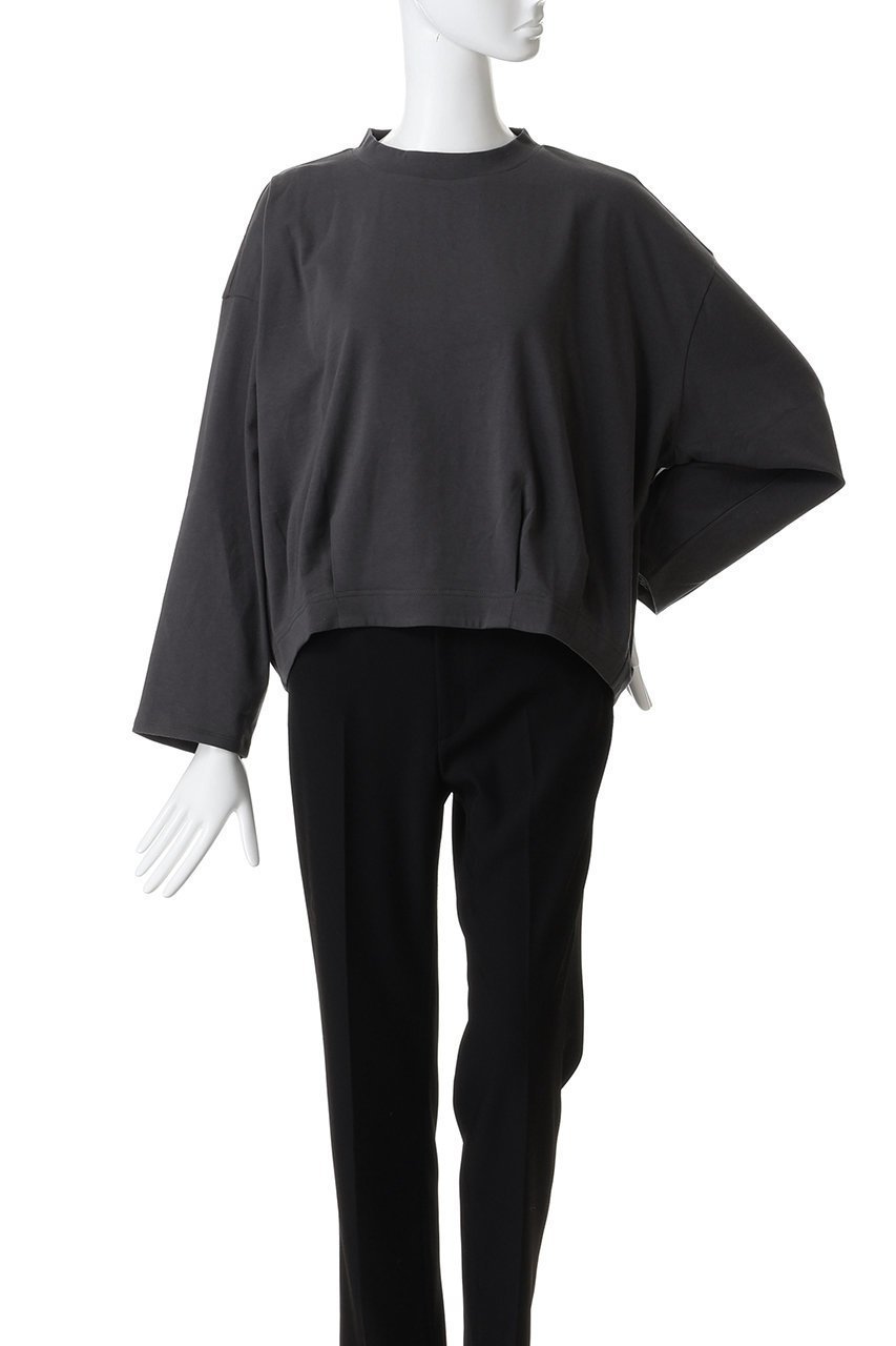 【ミディウミ/MidiUmi】のwide bottle neck P/O プルオーバー 人気、トレンドファッション・服の通販 founy(ファニー) 　ファッション　Fashion　レディースファッション　Fashion for Women　トップス・カットソー　Cut & Sew Tops　シャツ・ブラウス・オフィスカジュアル　Elegant Blouses & Button-Ups　ロングTシャツ・Tシャツ　Longline T-Shirts & Tees　カジュアルプルオーバー・ニットトップス　Pullovers & Knit Tops / Casual Pullovers　カットソー・ベーシックTシャツ　Cut-and-Sewn Tops / Stretch Tees & Basics　スリーブ　Sleeve, Long Sleeve / Short Sleeve　バランス　Balance, Style Balance　ベーシック　Basic, Essential　ボトルネック　Bottle Neck, Mock Neck　ロング　Long, Long-Length　ワイド　Wide, Wide Fit　other-2|ID: prp329100004885261 ipo3291000000036469217