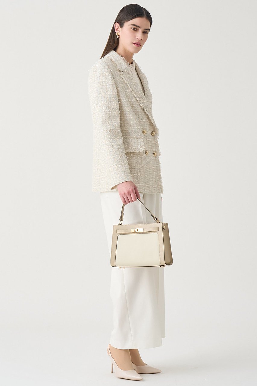 【アナイ/ANAYI】の【Eternal Line 2026】ミックスツイードダブル ジャケット 人気、トレンドファッション・服の通販 founy(ファニー) 　ファッション　Fashion　レディースファッション　Fashion for Women　アウター　Coat / Outerwear Collection　レディースジャケット・軽アウター　Jackets　おすすめ　Recommended / Our Picks　ジャケット　Jacket, Outerwear　セットアップ　Set-Up, Coordinated Outfit　セレモニー　Ceremony　ダブル　Double, Double-Breasted　ツイード　Twill, Twill Weave　バランス　Balance, Style Balance　フロント　Front, Front Design　ミックス　Mix, Mixed Style　エレガント 上品　Elegant　ビジネス 仕事 通勤　Business / Work / Commuting　other-4|ID: prp329100004885300 ipo3291000000036469581