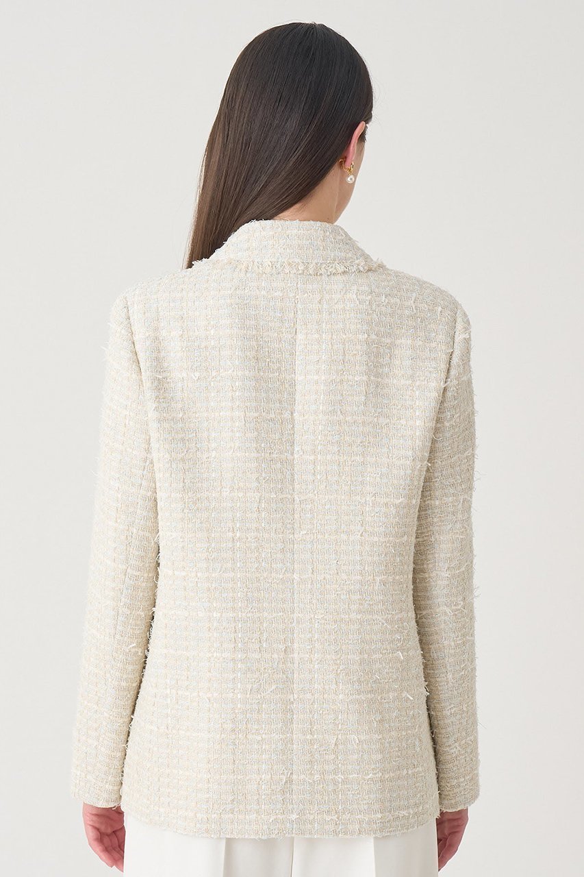 【アナイ/ANAYI】の【Eternal Line 2026】ミックスツイードダブル ジャケット 人気、トレンドファッション・服の通販 founy(ファニー) 　ファッション　Fashion　レディースファッション　Fashion for Women　アウター　Coat / Outerwear Collection　レディースジャケット・軽アウター　Jackets　おすすめ　Recommended / Our Picks　ジャケット　Jacket, Outerwear　セットアップ　Set-Up, Coordinated Outfit　セレモニー　Ceremony　ダブル　Double, Double-Breasted　ツイード　Twill, Twill Weave　バランス　Balance, Style Balance　フロント　Front, Front Design　ミックス　Mix, Mixed Style　エレガント 上品　Elegant　ビジネス 仕事 通勤　Business / Work / Commuting　other-7|ID: prp329100004885300 ipo3291000000036469589