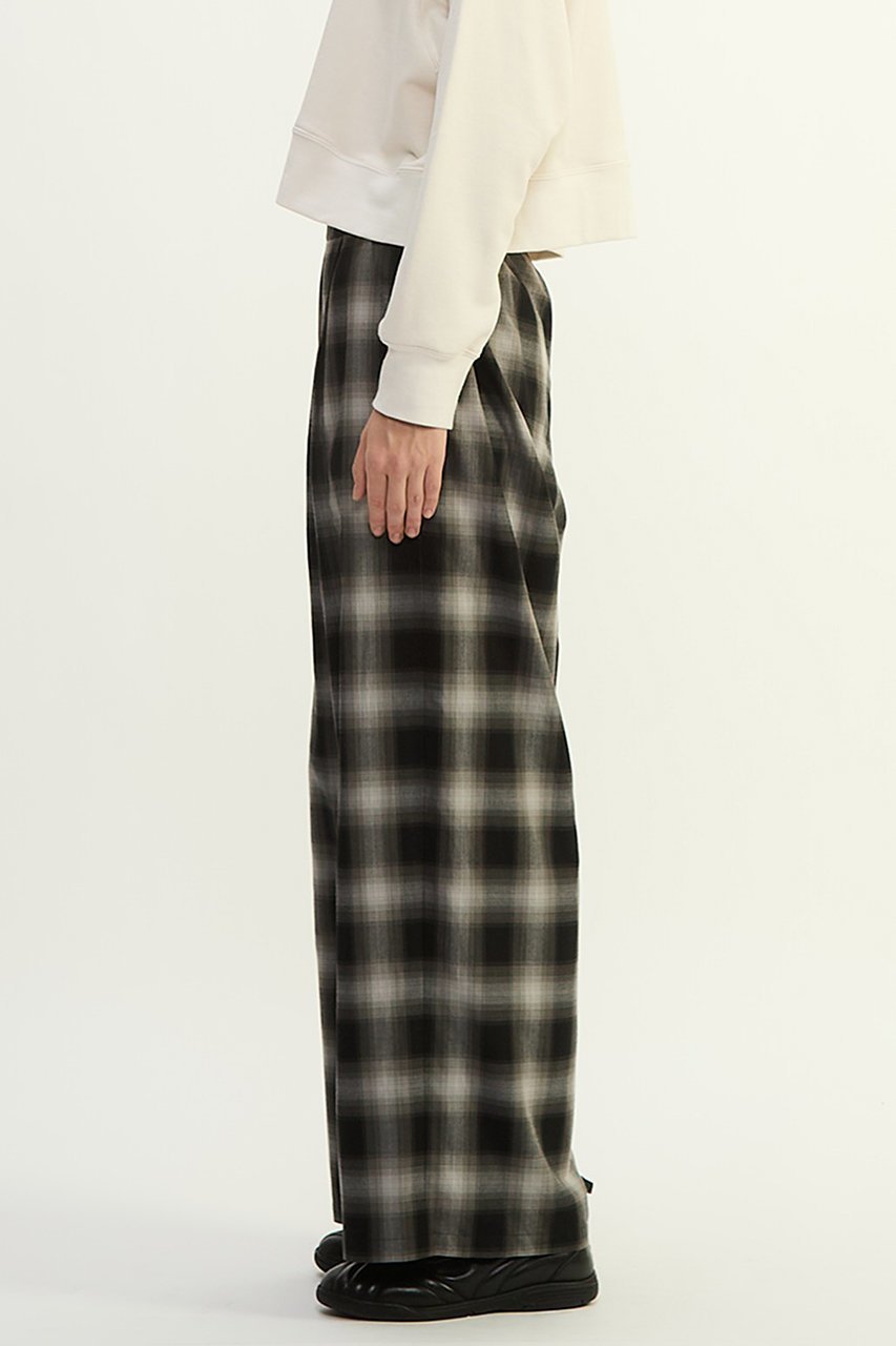 【プレインピープル/PLAIN PEOPLE】のオンブレチェックワイドストレートパンツ 大人の最旬トレンドファッション＆コーディネート founy(ファウニー) 　ファッション　Fashion　レディースファッション　Fashion for Women　パンツ　Pants & Trousers　カットソー　Cut and Sewn Top　グラデーション　Gradient, Ombre　シンプル　Simple, Minimal　ストレート　Straight, Straight Cut　ワイド　Wide, Wide Fit　other-2|ID: prp329100004885318 ipo3291000000036924286