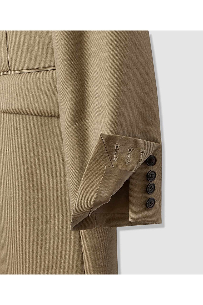 【アルアバイル/allureville】の【LOULOU WILLOUGHBY】ビスコースツイルチェスターコート 人気、トレンドファッション・服の通販 founy(ファニー) 　ファッション　Fashion　レディースファッション　Fashion for Women　アウター　Coat / Outerwear Collection　コート・ロングコート・ピーコート　Long Coats, Peacoats & More　チェスターコート・ロング丈アウター　Chester Coats / Chesterfield Long Coats　ストレート　Straight, Straight Cut　チェスターコート　Chester Coat, Long Coat　パイピング　Piping, Trim Design　ロング　Long, Long-Length　エレガント 上品　Elegant　other-5|ID: prp329100004885321 ipo3291000000036469806