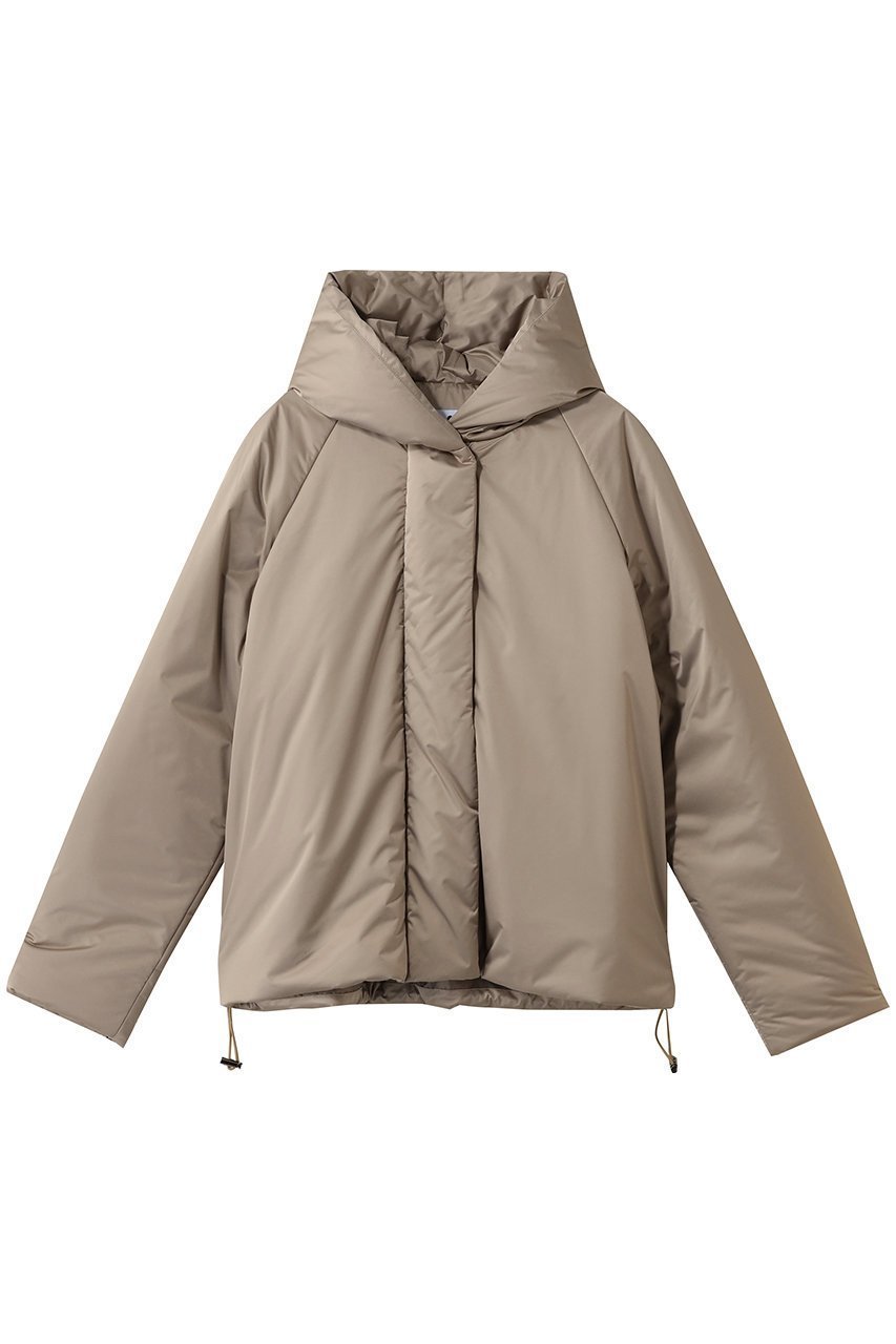 【スリー ドッツ/three dots】のパファー フーディージャケット インテリア・キッズ・メンズ・レディースファッション・服の通販 founy(ファニー) 　ファッション　Fashion　レディースファッション　Fashion for Women　アウター　Coat / Outerwear Collection　レディースジャケット・軽アウター　Jackets　ジャケット　Jacket, Outerwear　旅行　Travel　グレーベージュ|ID: prp329100004885378 ipo3291000000036470465