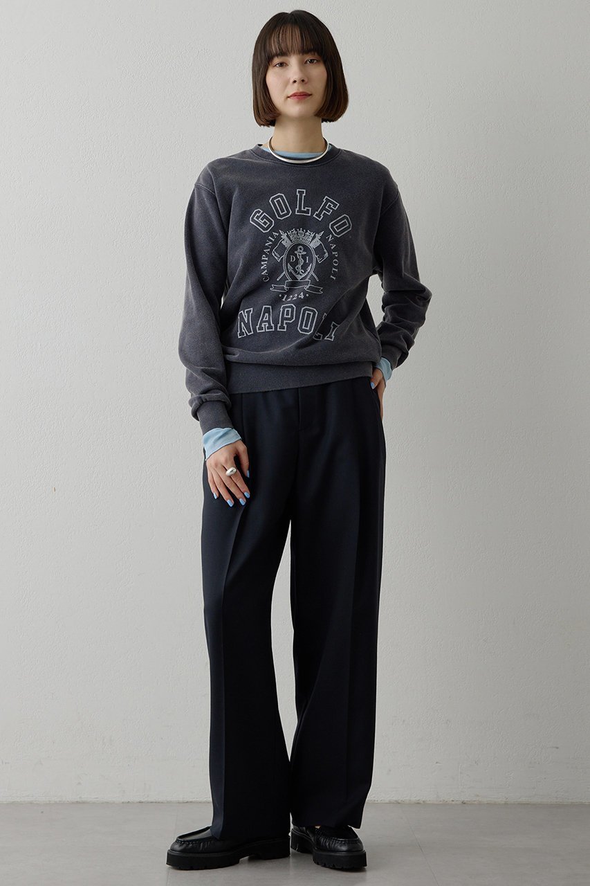 【ウィムガゼット/Whim Gazette】のマリン裏毛プルオーバー 人気、トレンドファッション・服の通販 founy(ファニー) 　ファッション　Fashion　レディースファッション　Fashion for Women　トップス・カットソー　Cut & Sew Tops　シャツ・ブラウス・オフィスカジュアル　Elegant Blouses & Button-Ups　ロングTシャツ・Tシャツ　Longline T-Shirts & Tees　カジュアルプルオーバー・ニットトップス　Pullovers & Knit Tops / Casual Pullovers　カットソー・ベーシックTシャツ　Cut-and-Sewn Tops / Stretch Tees & Basics　シンプル　Simple, Minimal　スウェット / スエット　Sweatshirt, Sweatwear　スリーブ　Sleeve, Long Sleeve / Short Sleeve　バランス　Balance, Style Balance　ブライト　Bright, Shiny　プリント　Print, Printed Pattern　リラックス　Relax, Relaxed Fit　ロング　Long, Long-Length　吸水　Absorbent, Quick-Dry　other-5|ID: prp329100004885380 ipo3291000000036470498