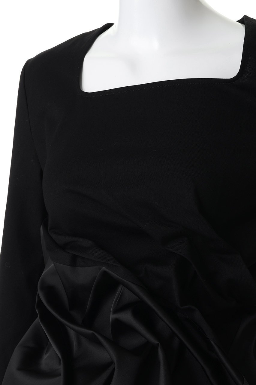 【プランク プロジェクト/PRANK PROJECT】のツイストヘムトップ 人気、トレンドファッション・服の通販 founy(ファニー) 　ファッション　Fashion　レディースファッション　Fashion for Women　トップス・カットソー　Cut & Sew Tops　シャツ・ブラウス・オフィスカジュアル　Elegant Blouses & Button-Ups　ロングTシャツ・Tシャツ　Longline T-Shirts & Tees　カットソー・ベーシックTシャツ　Cut-and-Sewn Tops / Stretch Tees & Basics　カットソー　Cut and Sewn Top　サテン　Satin, Glossy Fabric　シルケット　Silket, Silky Cotton　シンプル　Simple, Minimal　スクエア　Square, Square Shape　スラックス　Slacks, Dress Pants　スリーブ　Sleeve, Long Sleeve / Short Sleeve　ツイスト　Tweed, Tweed Fabric　デニム　Denim, Jeans Material　ロング　Long, Long-Length　other-5|ID: prp329100004885415 ipo3291000000036470805