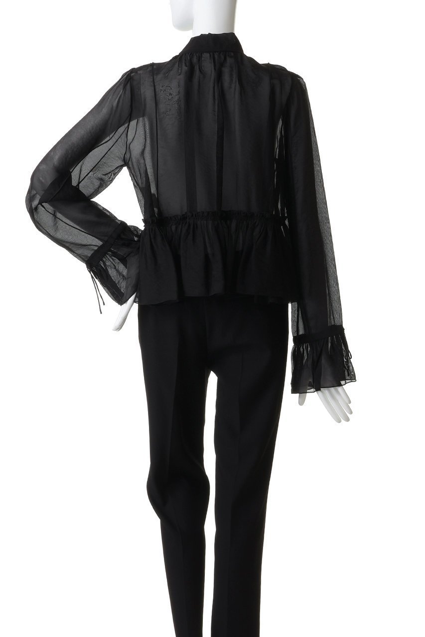 【プランク プロジェクト/PRANK PROJECT】のラッフルボウタイブラウス 人気、トレンドファッション・服の通販 founy(ファニー) 　ファッション　Fashion　レディースファッション　Fashion for Women　トップス・カットソー　Cut & Sew Tops　シャツ・ブラウス・オフィスカジュアル　Elegant Blouses & Button-Ups　おすすめ　Recommended / Our Picks　カーディガン　Cardigan, Knitwear　シアー　Sheer, See-Through　スリーブ　Sleeve, Long Sleeve / Short Sleeve　ダウン　Down, Puffer　ハーフ　Half, Half-Length　リラックス　Relax, Relaxed Fit　ロング　Long, Long-Length　今季　This Season, Current Season　定番　Standard, Basic Item　A/W・秋冬　Autumn/Winter　other-4|ID: prp329100004885418 ipo3291000000036470823