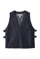 【ミディウミ/MidiUmi】のdenim side strap vest ベスト navy|ID: prp329100004885442 ipo3291000000036950144