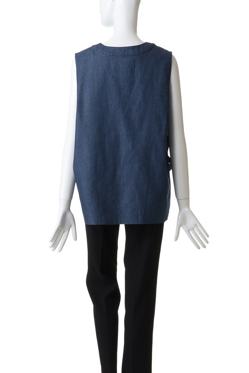 【ミディウミ/MidiUmi】のdenim side strap vest ベスト 大人の最旬トレンドファッション＆コーディネート founy(ファウニー) 　ファッション　Fashion　レディースファッション　Fashion for Women　アウター　Coat / Outerwear Collection　レディースジャケット・軽アウター　Jackets　カットソー　Cut and Sewn Top　ジャケット　Jacket, Outerwear　デニム　Denim, Jeans Material　トレンド　Trend, Trending Now　ベスト　Vest, Waistcoat　ラップ　Wrap, Wrap Design　other-4|ID: prp329100004885442 ipo3291000000036950148