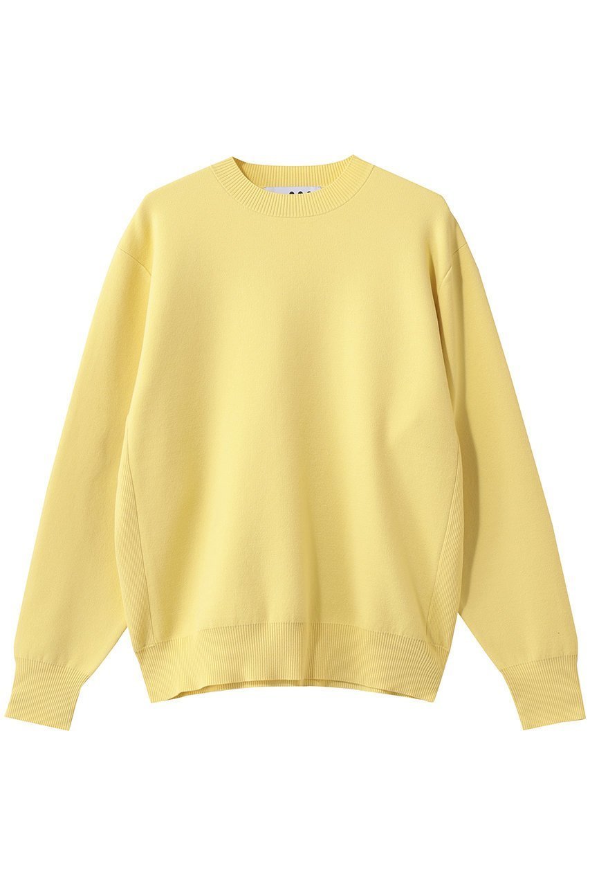【スリー ドッツ/three dots】のパワースムースニット クルーネック インテリア・キッズ・メンズ・レディースファッション・服の通販 founy(ファニー) 　ファッション　Fashion　レディースファッション　Fashion for Women　トップス・カットソー　Cut & Sew Tops　ニット　Knit Tops & Sweaters　カジュアルプルオーバー・ニットトップス　Pullovers & Knit Tops / Casual Pullovers　なめらか　Smooth, Silky Texture　定番　Standard, Basic Item　フェードイエロー|ID: prp329100004885454 ipo3291000000036471148