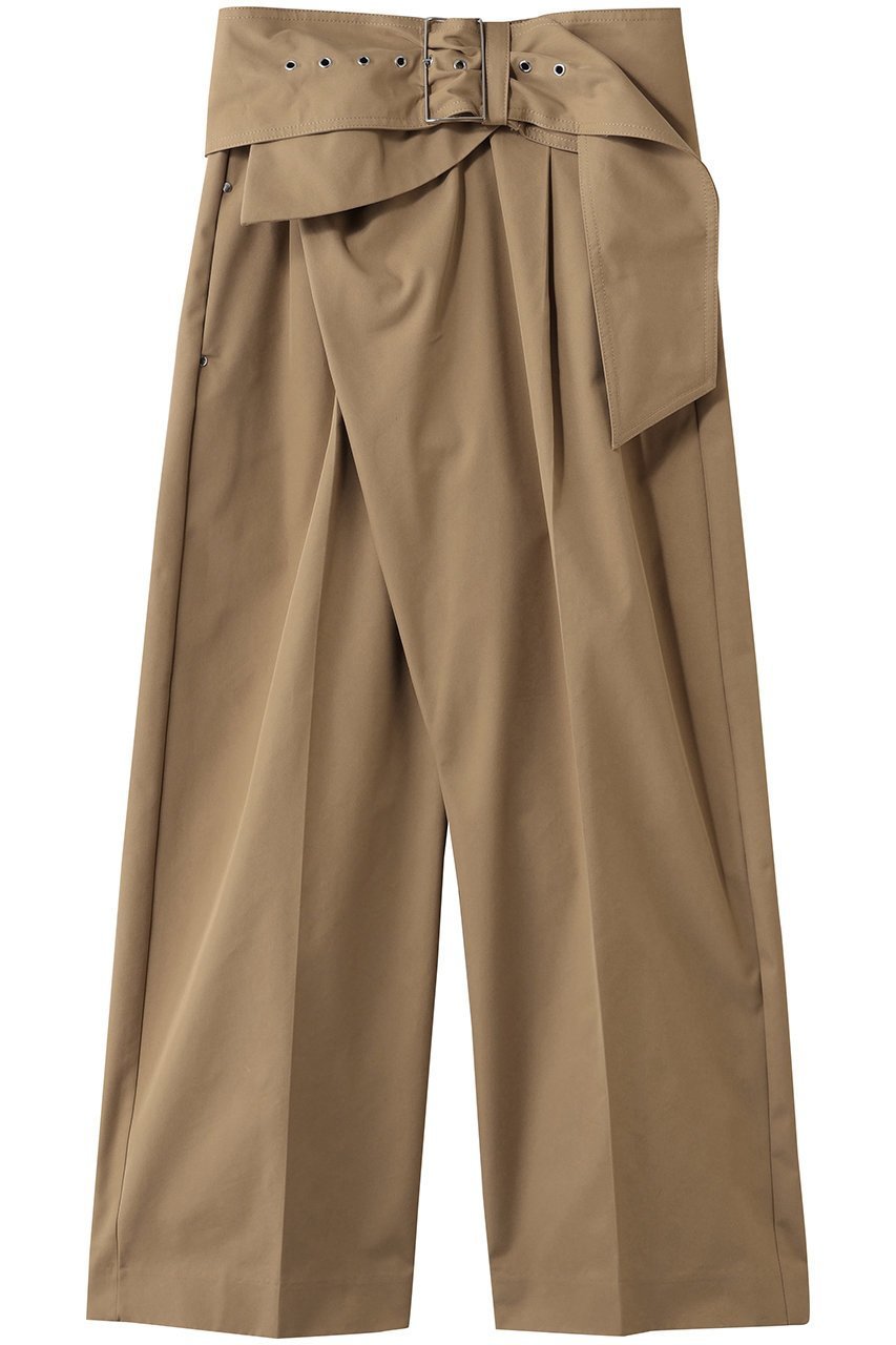 【プランク プロジェクト/PRANK PROJECT】のワイドベルトパンツ インテリア・キッズ・メンズ・レディースファッション・服の通販 founy(ファニー) 　ファッション　Fashion　レディースファッション　Fashion for Women　パンツ　Pants & Trousers　ベルト&ウエストマーク　Belts & Waist Accessories　アシンメトリー　Asymmetrical Style　ツイル　Twist, Twisted Detail　ベーシック　Basic, Essential　ルーズ　Loose, Oversized　エレガント 上品　Elegant　BGE(ベージュ)|ID: prp329100004885466 ipo3291000000036471256
