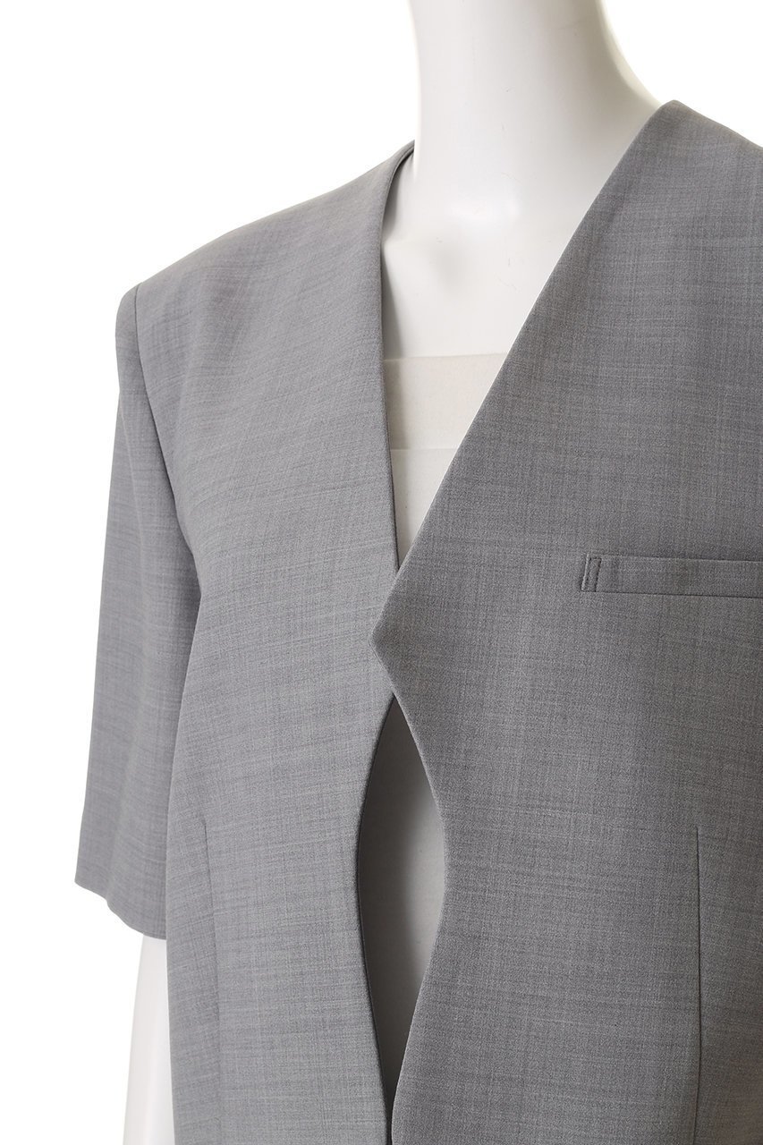 【アキラナカ/AKIRANAKA】のTeodora ハーフスリーブ ジャケット 人気、トレンドファッション・服の通販 founy(ファニー) 　ファッション　Fashion　レディースファッション　Fashion for Women　アウター　Coat / Outerwear Collection　レディースジャケット・軽アウター　Jackets　カッティング　Cutting Detail　ジャケット　Jacket, Outerwear　スリーブ　Sleeve, Long Sleeve / Short Sleeve　ハーフ　Half, Half-Length　フロント　Front, Front Design　リラックス　Relax, Relaxed Fit　エレガント 上品　Elegant　新作・新入荷　New Arrivals / New In　other-5|ID: prp329100004885499 ipo3291000000036471635