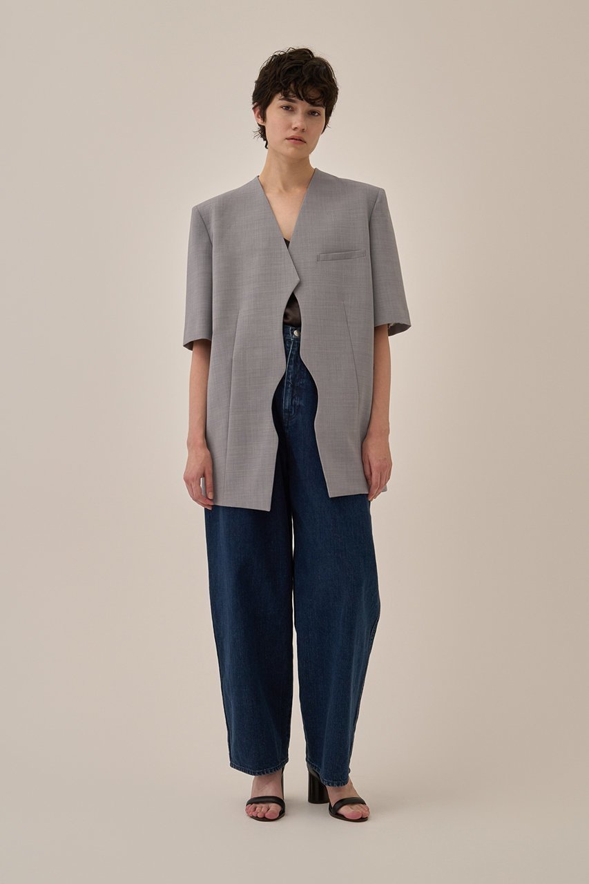 【アキラナカ/AKIRANAKA】のTeodora ハーフスリーブ ジャケット 人気、トレンドファッション・服の通販 founy(ファニー) 　ファッション　Fashion　レディースファッション　Fashion for Women　アウター　Coat / Outerwear Collection　レディースジャケット・軽アウター　Jackets　カッティング　Cutting Detail　ジャケット　Jacket, Outerwear　スリーブ　Sleeve, Long Sleeve / Short Sleeve　ハーフ　Half, Half-Length　フロント　Front, Front Design　リラックス　Relax, Relaxed Fit　エレガント 上品　Elegant　新作・新入荷　New Arrivals / New In　other-7|ID: prp329100004885499 ipo3291000000036471638