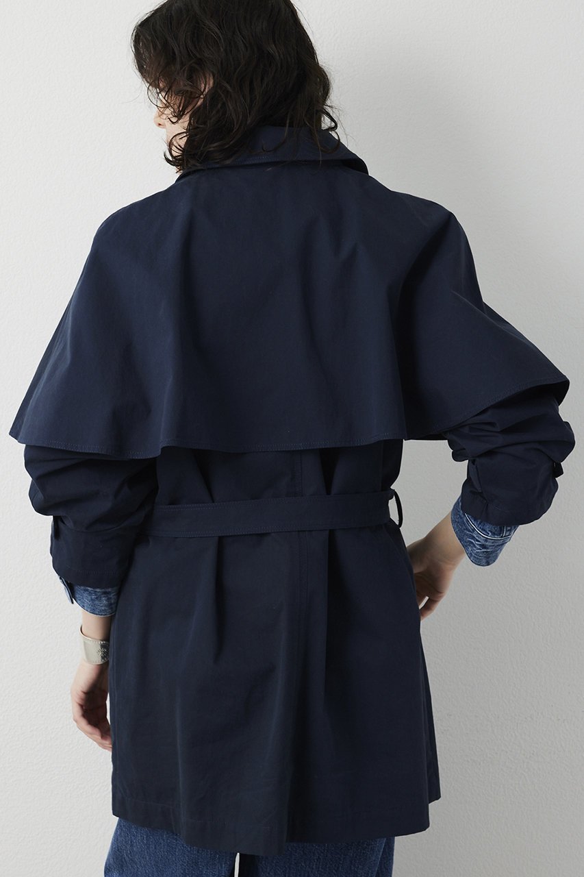 【ウィムガゼット/Whim Gazette】の【THE PAUSE】ケープコート 人気、トレンドファッション・服の通販 founy(ファニー) 　ファッション　Fashion　レディースファッション　Fashion for Women　アウター　Coat / Outerwear Collection　コート・ロングコート・ピーコート　Long Coats, Peacoats & More　ショート　Short, Short Length　スタイリッシュ　Stylish, Fashionable　ピーチ　Peach, Soft Touch　フレア　Flare, Flared　ミドル　Middle Length, Mid Height　ヴィンテージ　Vintage Style　エレガント 上品　Elegant　other-3|ID: prp329100004885515 ipo3291000000036471810