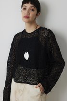 【ウィムガゼット/Whim Gazette】の【THE PAUSE】ボタニカルレースブラウス ブラック|ID: prp329100004885517 ipo3291000000036471825