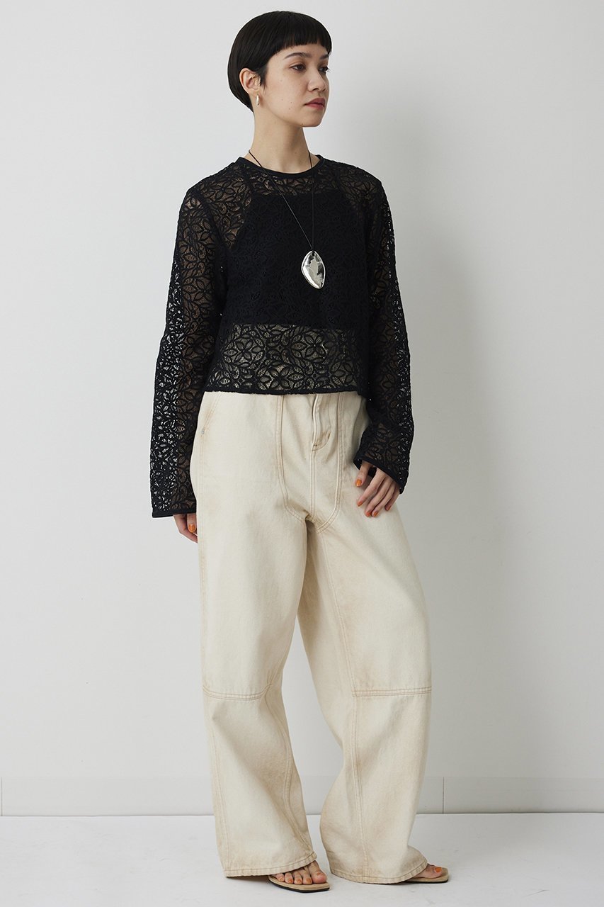 【ウィムガゼット/Whim Gazette】の【THE PAUSE】ボタニカルレースブラウス 人気、トレンドファッション・服の通販 founy(ファニー) 　ファッション　Fashion　レディースファッション　Fashion for Women　トップス・カットソー　Cut & Sew Tops　シャツ・ブラウス・オフィスカジュアル　Elegant Blouses & Button-Ups　おすすめ　Recommended / Our Picks　スリーブ　Sleeve, Long Sleeve / Short Sleeve　バランス　Balance, Style Balance　ボタニカル　Botanical, Floral Pattern　レース　Lace, Lace Fabric　ロング　Long, Long-Length　エレガント 上品　Elegant　other-6|ID: prp329100004885517 ipo3291000000036471836