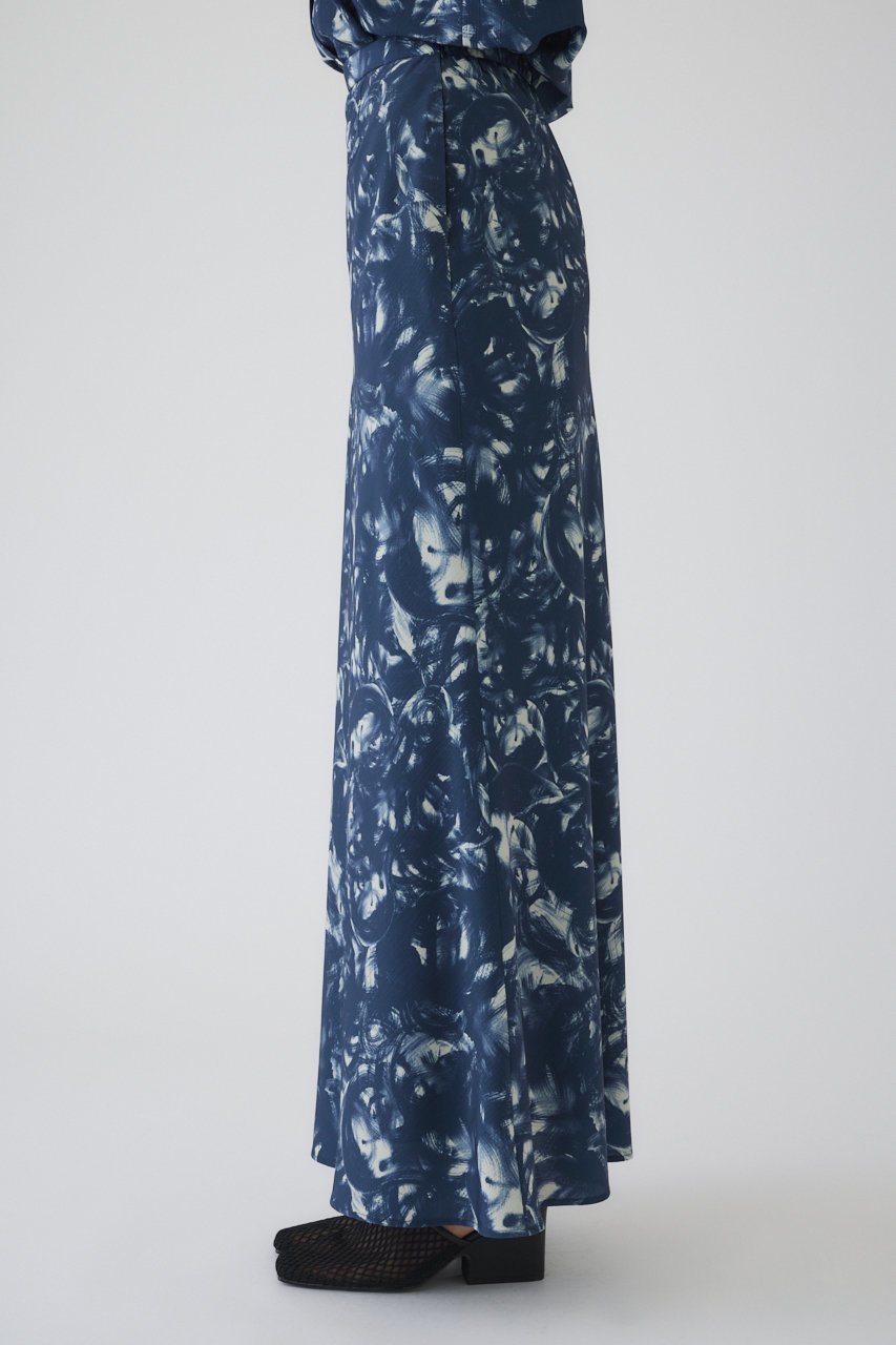 【リムアーク/RIM.ARK】のAir turbulence painting skirt/スカート 大人の最旬トレンドファッション＆コーディネート founy(ファウニー) 　ファッション　Fashion　レディースファッション　Fashion for Women　スカート　Skirts　ロングスカート　Long Skirts / Maxi & Midi Skirts　セットアップ　Set-Up, Coordinated Outfit　ドレス　Dress, One-Piece　フィット　Fit, Slim Fit　プリント　Print, Printed Pattern　マーメイド　Mermaid, Fishtail Silhouette　ロング　Long, Long-Length　other-3|ID: prp329100004885520 ipo3291000000036908622