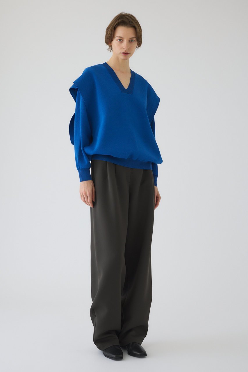 【リムアーク/RIM.ARK】のSide open oversized knit PO/プルオーバー 人気、トレンドファッション・服の通販 founy(ファニー) 　ファッション　Fashion　レディースファッション　Fashion for Women　トップス・カットソー　Cut & Sew Tops　ニット　Knit Tops & Sweaters　カジュアルプルオーバー・ニットトップス　Pullovers & Knit Tops / Casual Pullovers　インナー　Innerwear　スマート　Smart, Elegant　バランス　Balance, Style Balance　ベスト　Vest, Waistcoat　ワイド　Wide, Wide Fit　冬　Winter / This Winter　春　Spring　other-7|ID: prp329100004885522 ipo3291000000036471876