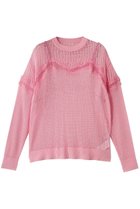 【メゾンスペシャル/MAISON SPECIAL】のLace-Combi Mesh Knit Pullover/レースコンビニットプルオーバー 人気、トレンドファッション・服の通販 founy(ファニー) ファッション Fashion レディースファッション Fashion for Women トップス・カットソー Cut & Sew Tops ニット Knit Tops & Sweaters カジュアルプルオーバー・ニットトップス Pullovers & Knit Tops / Casual Pullovers インナー Innerwear ドッキング Docking, Mixed Material ビスチェ Bustier, Corset Top ラップ Wrap, Wrap Design レース Lace, Lace Fabric thumbnail PNK(ピンク)|ID: prp329100004885530 ipo3291000000036471941