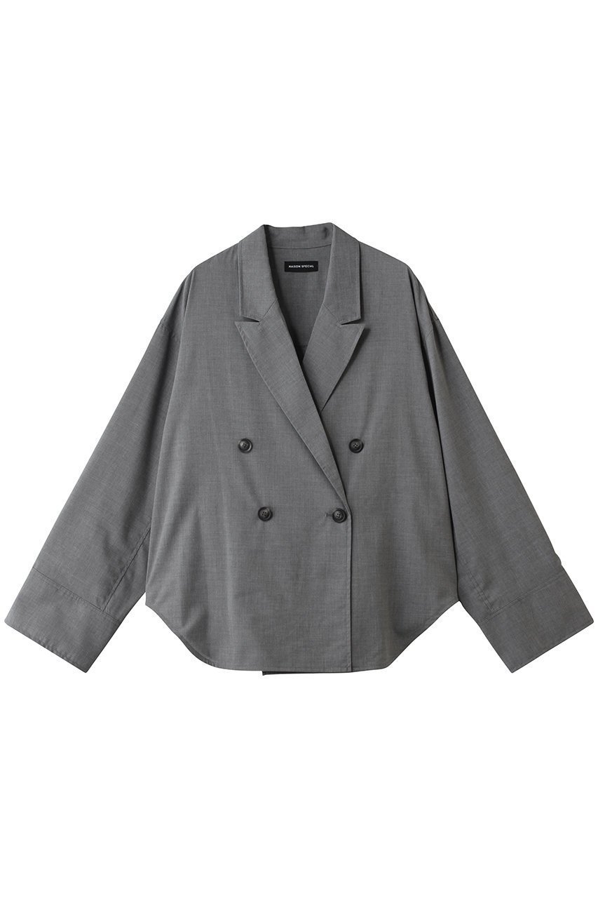 【メゾンスペシャル/MAISON SPECIAL】のJacket-Like Loose Shirt/ジャケットライクルーズシャツ インテリア・キッズ・メンズ・レディースファッション・服の通販 founy(ファニー) 　ファッション　Fashion　レディースファッション　Fashion for Women　アウター　Coat / Outerwear Collection　レディースジャケット・軽アウター　Jackets　トップス・カットソー　Cut & Sew Tops　ジャケット　Jacket, Outerwear　スリーブ　Sleeve, Long Sleeve / Short Sleeve　ロング　Long, Long-Length　GRY(グレー)|ID: prp329100004885536 ipo3291000000036472010