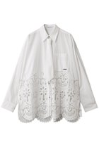 【メゾンスペシャル/MAISON SPECIAL】のHem Embroidery Neck Tie Shirt/ヘムエンブロイダリーネクタイシャツ WHT(ホワイト)|ID: prp329100004885538 ipo3291000000036690024