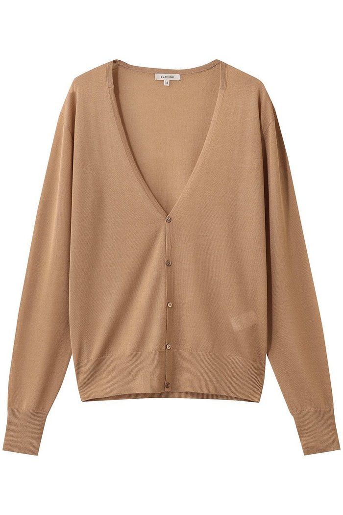【ブラミンク/BLAMINK】の18GVネックカーディガン インテリア・キッズ・メンズ・レディースファッション・服の通販 founy(ファニー) https://founy.com/ ファッション Fashion レディースファッション Fashion for Women トップス・カットソー Cut & Sew Tops ニット Knit Tops & Sweaters カーディガン・羽織り Layered Style Cardigans Vネックトップス V-Neck Tops / V-Cut Neckline Shirts カーディガン Cardigan, Knitwear シルク Silk, 100% Silk シンプル Simple, Minimal エレガント 上品 Elegant |ID: prp329100004885545 ipo3291000000036908831