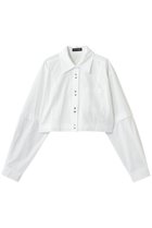 【メゾンスペシャル/MAISON SPECIAL】の2Way Sleeve Short Shirt/2WAYスリーブショートシャツ 人気、トレンドファッション・服の通販 founy(ファニー) ファッション Fashion レディースファッション Fashion for Women トップス・カットソー Cut & Sew Tops シャツ・ブラウス・オフィスカジュアル Elegant Blouses & Button-Ups ロングTシャツ・Tシャツ Longline T-Shirts & Tees クロップド Cropped, Short Length ショート Short, Short Length スリーブ Sleeve, Long Sleeve / Short Sleeve ロング Long, Long-Length thumbnail WHT(ホワイト)|ID: prp329100004885547 ipo3291000000036472125