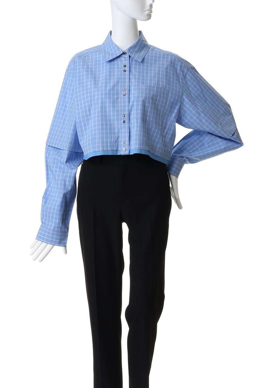 【メゾンスペシャル/MAISON SPECIAL】の2Way Sleeve Short Shirt/2WAYスリーブショートシャツ 人気、トレンドファッション・服の通販 founy(ファニー) 　ファッション　Fashion　レディースファッション　Fashion for Women　トップス・カットソー　Cut & Sew Tops　シャツ・ブラウス・オフィスカジュアル　Elegant Blouses & Button-Ups　ロングTシャツ・Tシャツ　Longline T-Shirts & Tees　クロップド　Cropped, Short Length　ショート　Short, Short Length　スリーブ　Sleeve, Long Sleeve / Short Sleeve　ロング　Long, Long-Length　other-2|ID: prp329100004885547 ipo3291000000036472129