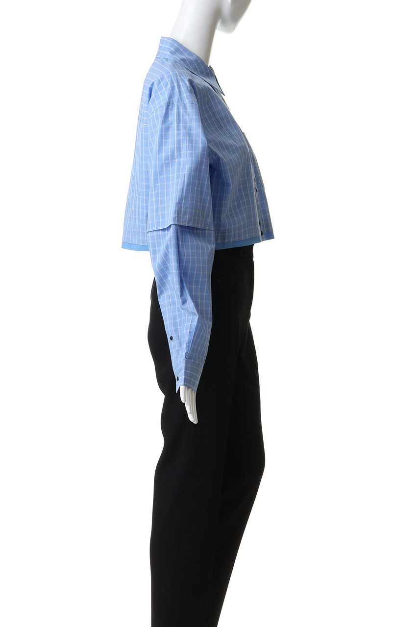 【メゾンスペシャル/MAISON SPECIAL】の2Way Sleeve Short Shirt/2WAYスリーブショートシャツ 人気、トレンドファッション・服の通販 founy(ファニー) 　ファッション　Fashion　レディースファッション　Fashion for Women　トップス・カットソー　Cut & Sew Tops　シャツ・ブラウス・オフィスカジュアル　Elegant Blouses & Button-Ups　ロングTシャツ・Tシャツ　Longline T-Shirts & Tees　クロップド　Cropped, Short Length　ショート　Short, Short Length　スリーブ　Sleeve, Long Sleeve / Short Sleeve　ロング　Long, Long-Length　other-3|ID: prp329100004885547 ipo3291000000036472131